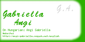 gabriella angi business card